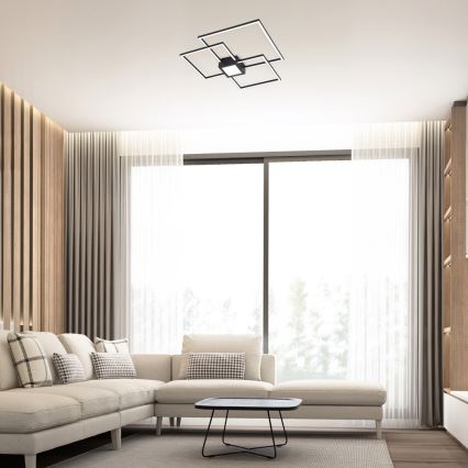 Rabalux - Candeeiro de tecto LED regulável LED/38W/230V 66x66 cm