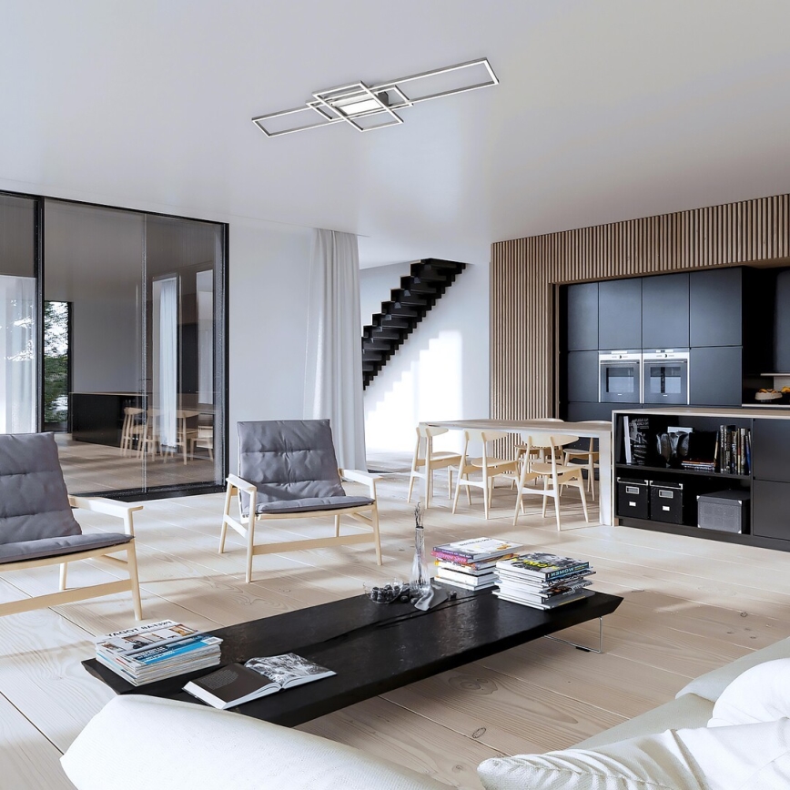 Rabalux - Luminária de teto LED dimerizável LED/54W/230V 3000-6500K + controle remoto 42x105 cm