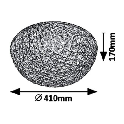 Rabalux - Candeeiro de tecto LED JILLIAN LED/24W/230V Ø 41 cm
