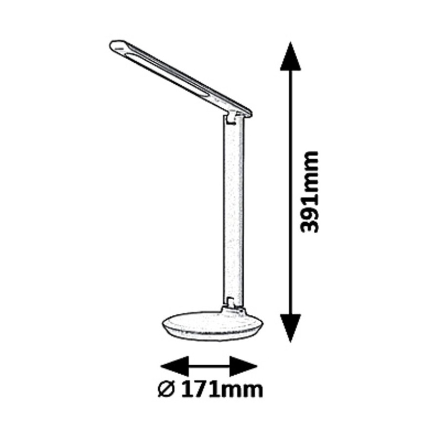 Rabalux 6980 - Candeeiro de mesa fosco LED OSIAS LED/9W/230V