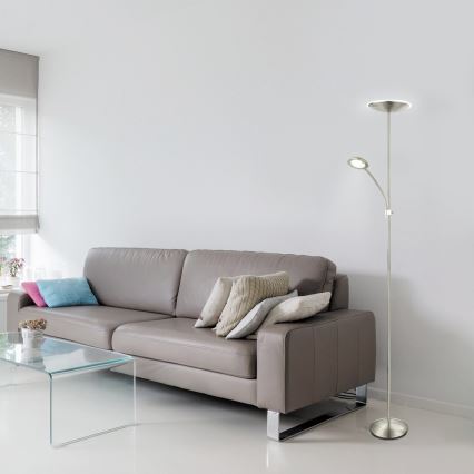 Rabalux - Candeeiro de chão LED 1xLED/18W + 1xLED/5W/230V