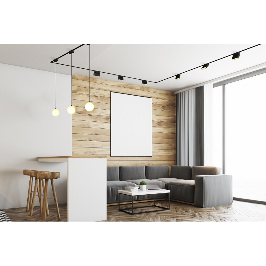 Rabalux - Candeeiro de teto LED para sistema de carris monofásico LED/16W/24V 3000K 33 cm preto