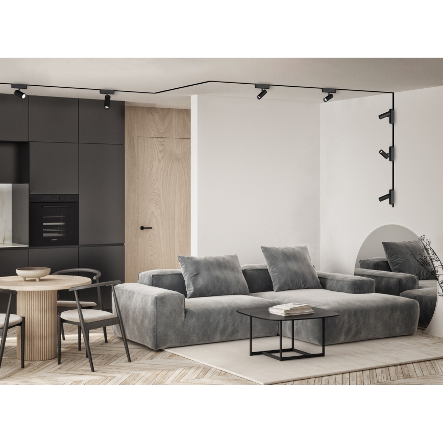 Rabalux - Foco LED para sistema de carril monofásico LED/6W/24V 4000K preto