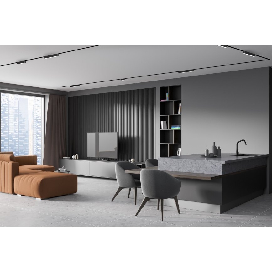 Rabalux - Candeeiro de teto LED regulável para sistema de carris monofásico LED/16W/24V 2700-5500K Wi-Fi Tuya 33 cm preto