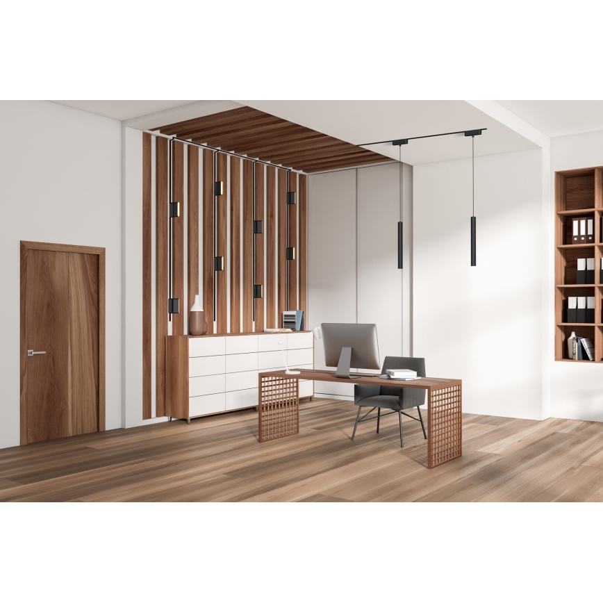 Rabalux - Candeeiro de teto LED regulável para sistema de carris monofásico LED/13W/24V 2700-5500K Wi-Fi Tuya 33 cm preto