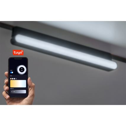 Rabalux - Candeeiro de teto LED regulável para sistema de carris monofásico LED/13W/24V 2700-5500K Wi-Fi Tuya 33 cm preto