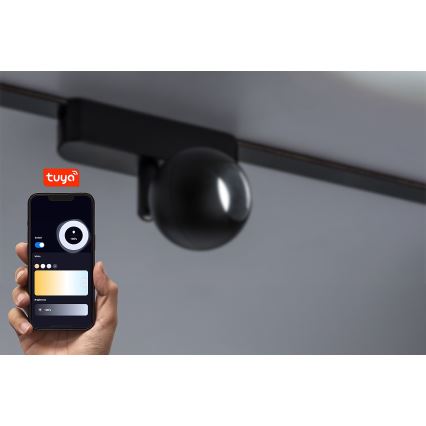 Rabalux -  Foco de luz LED regulável para sistema de carris monofásico LED/5W/24V 2700-5500K Wi-Fi Tuya preto