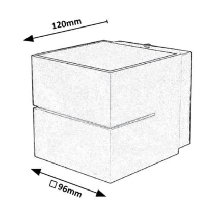 Rabalux - Iluminação de parede 1xG9/10W/230V preta