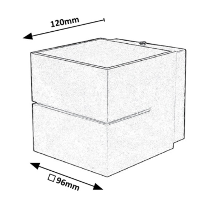 Rabalux - Iluminação de parede 1xG9/10W/230V cinzenta
