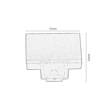 Rabalux - CONJUNTO 2x Conectores de extremidade para luzes no sistema de carris