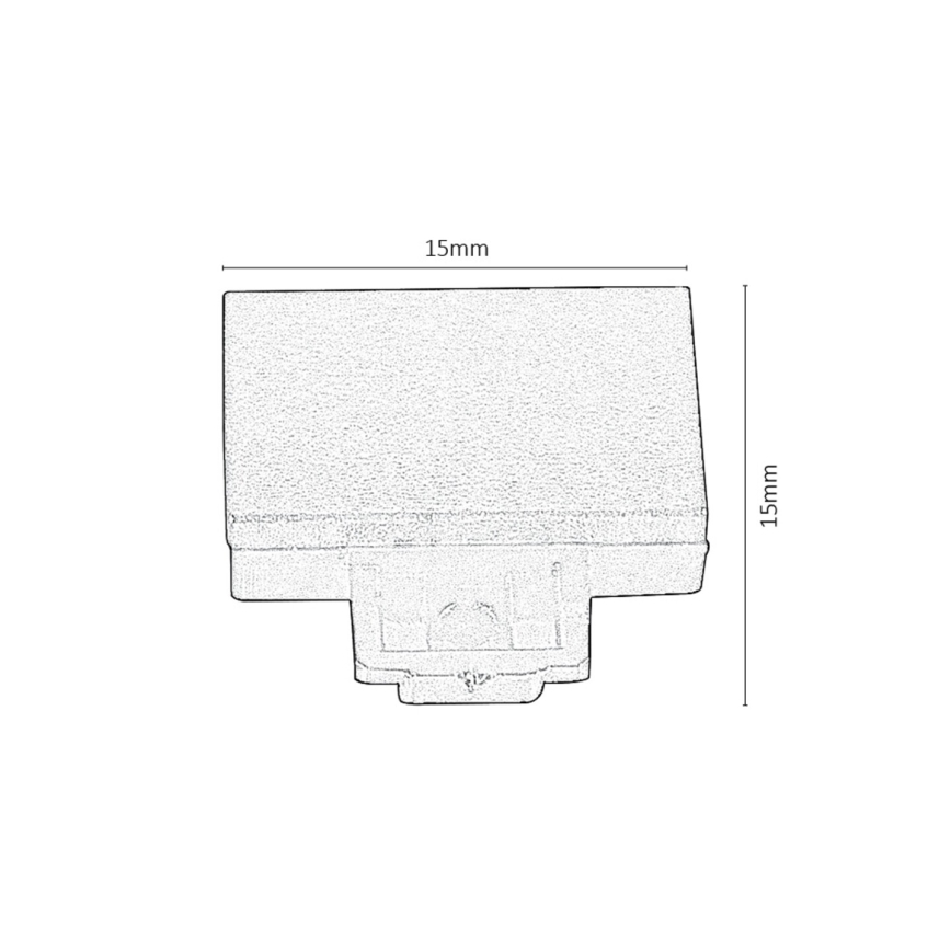 Rabalux - CONJUNTO 2x Conectores de extremidade para luzes no sistema de carris