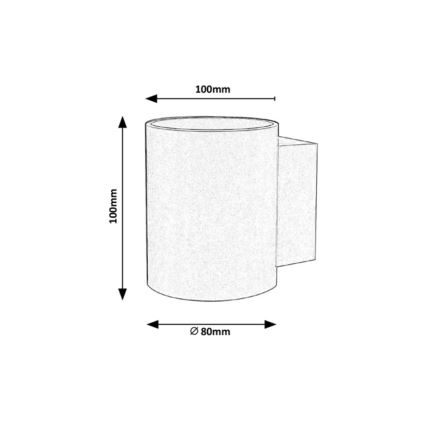 Rabalux - Iluminação de parede 1xG9/10W/230V preta