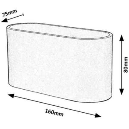 Rabalux - Iluminação de teto 1xG9/10W/230V branca