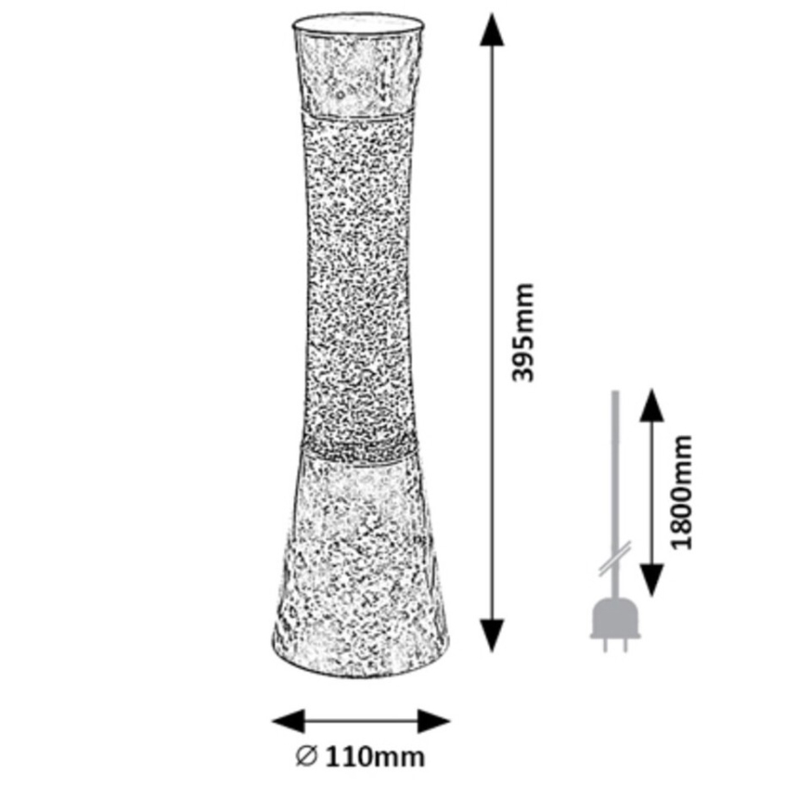 Rabalux  - Candeeiro de lava MINKA 1xGY6,35/20W/230V azul