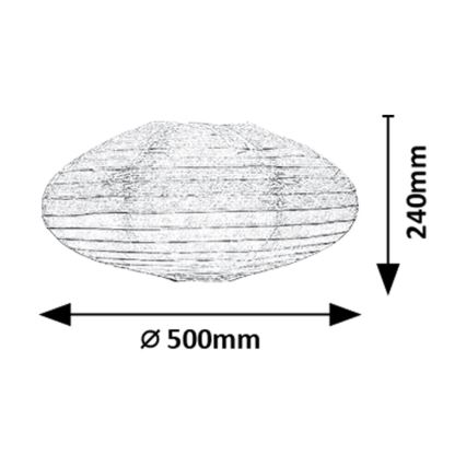 Rabalux - Abajur para candeeiro max. 40W diâmetro 50 cm branco