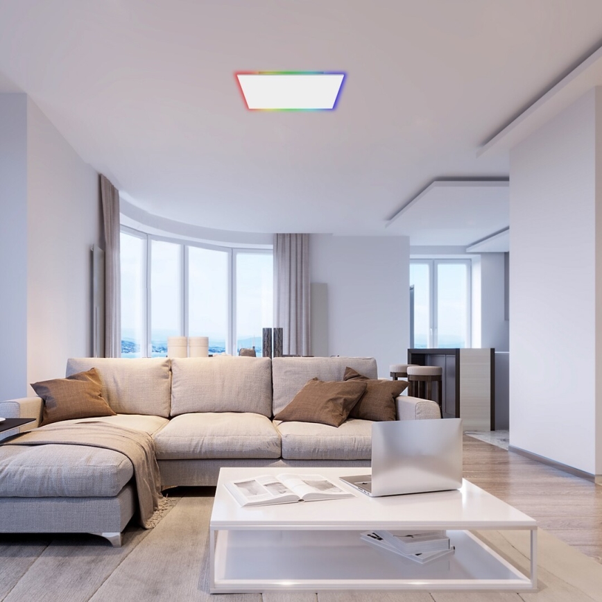 Rabalux - Plafon LED RGB regulável LED/18W/230V 3000-6500K 30x30 cm + comando à distância