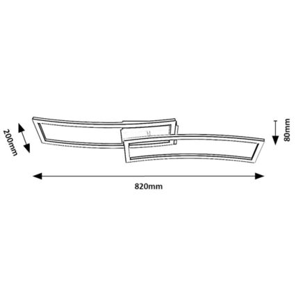 Rabalux - Plafon LED LED/40W/230V 3000K 82x20 cm