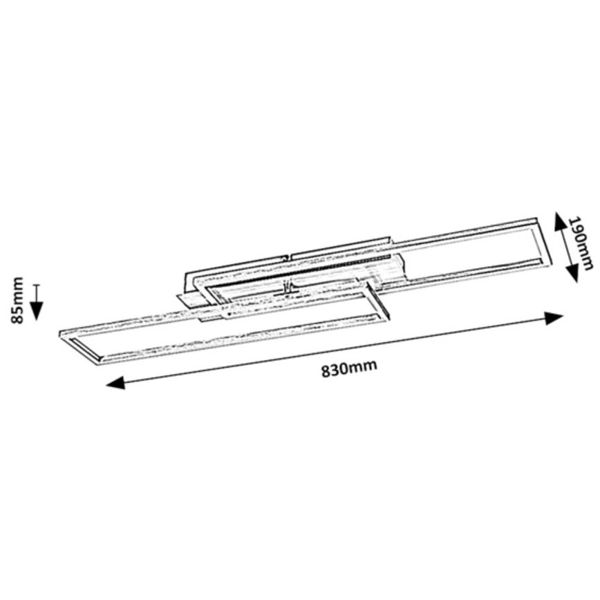 Rabalux - Candeeiro de tecto LED dimerizável LED/40W/230V 4000K 83x19 cm