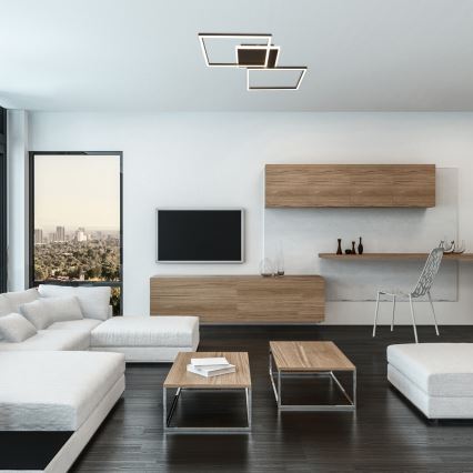 Rabalux - Iluminação de teto LED LED/40W/230V 3000K preto 39x50 cm