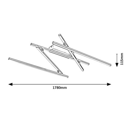 Rabalux - Luminária de teto LED/40W/230V 4000K comp.178 cm