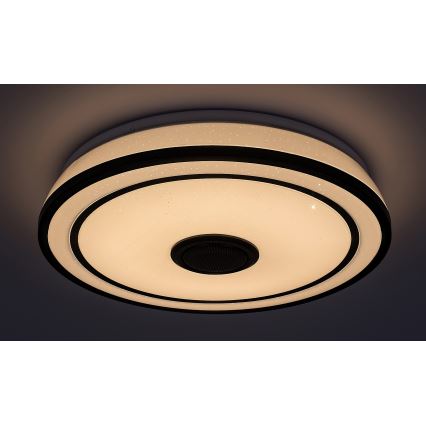 Rabalux - Candeeiro de tecto LED RGB regulável com altifalante, LED/24W/230V 3000-6500K, com comando remoto, diâmetro 39,5 cm