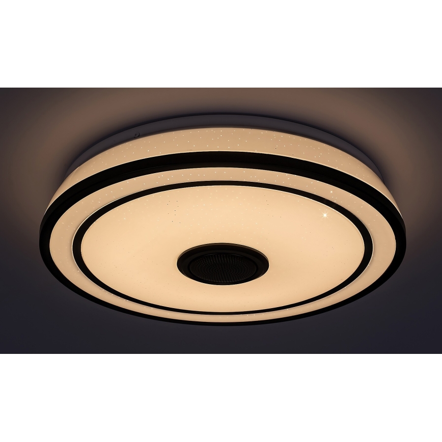 Rabalux - Candeeiro de tecto LED RGB regulável com altifalante, LED/24W/230V 3000-6500K, com comando remoto, diâmetro 39,5 cm