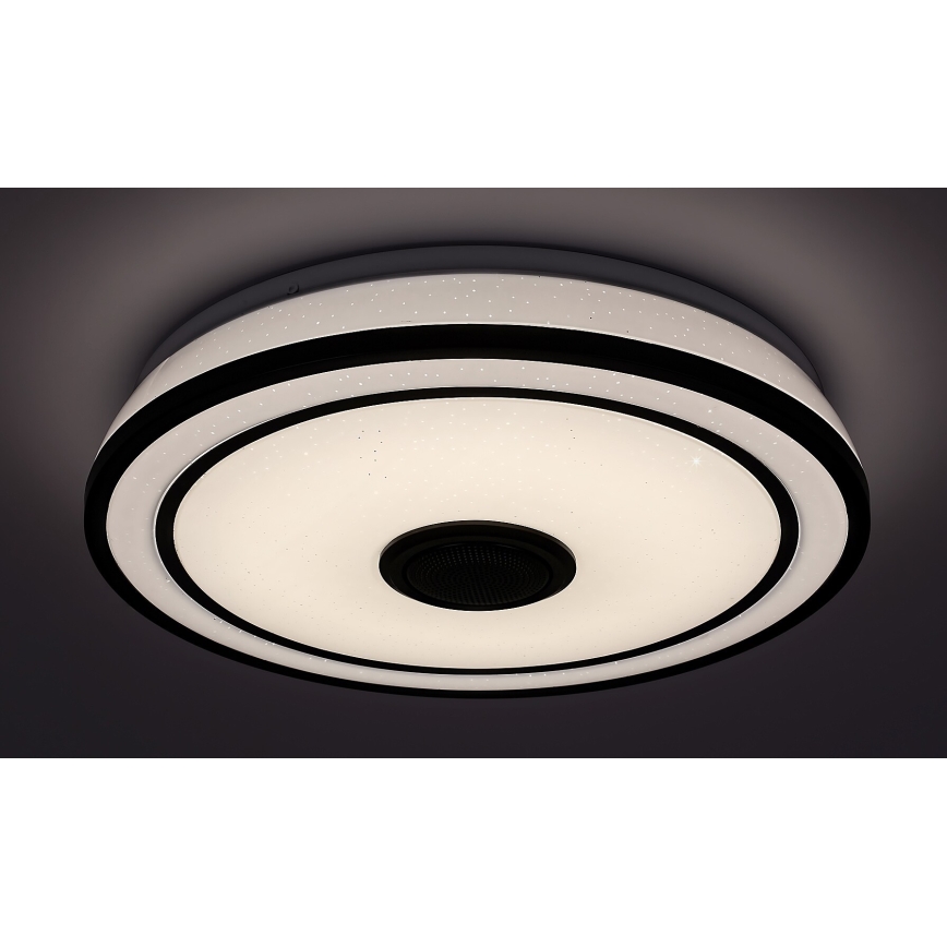 Rabalux - Candeeiro de tecto LED RGB regulável com altifalante, LED/24W/230V 3000-6500K, com comando remoto, diâmetro 39,5 cm