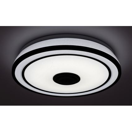 Rabalux - Candeeiro de tecto LED RGB regulável com altifalante, LED/24W/230V 3000-6500K, com comando remoto, diâmetro 39,5 cm