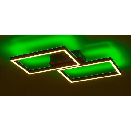 Rabalux - Iluminação de teto LED RGBW com regulação LED/40W/230V 2700-6500K + controlo remoto