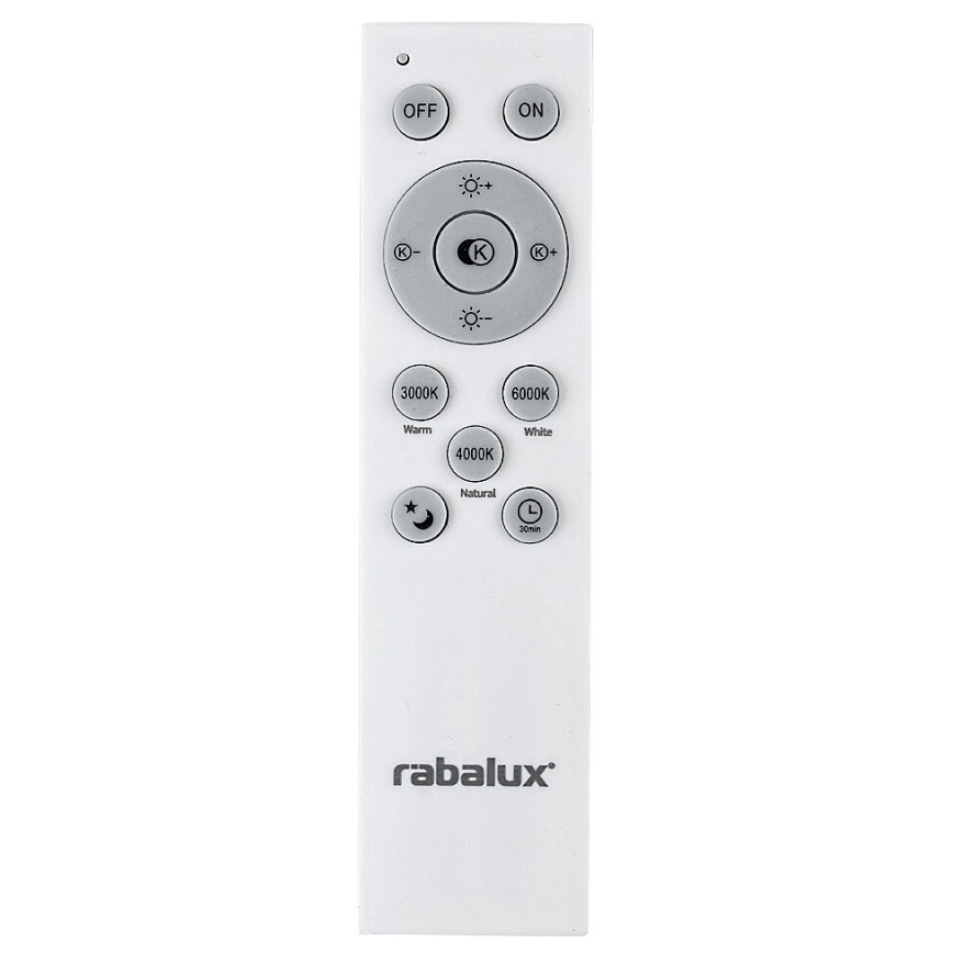 Rabalux - Candeeiro de teto dimerizável LED/60W/230V 3000-6000K + controlo remoto, Ø 60 cm
