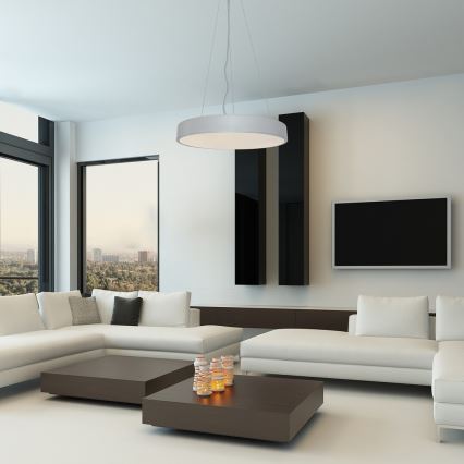 Rabalux - Lustre LED suspenso em cabo LED/36W/230V 4000K prata
