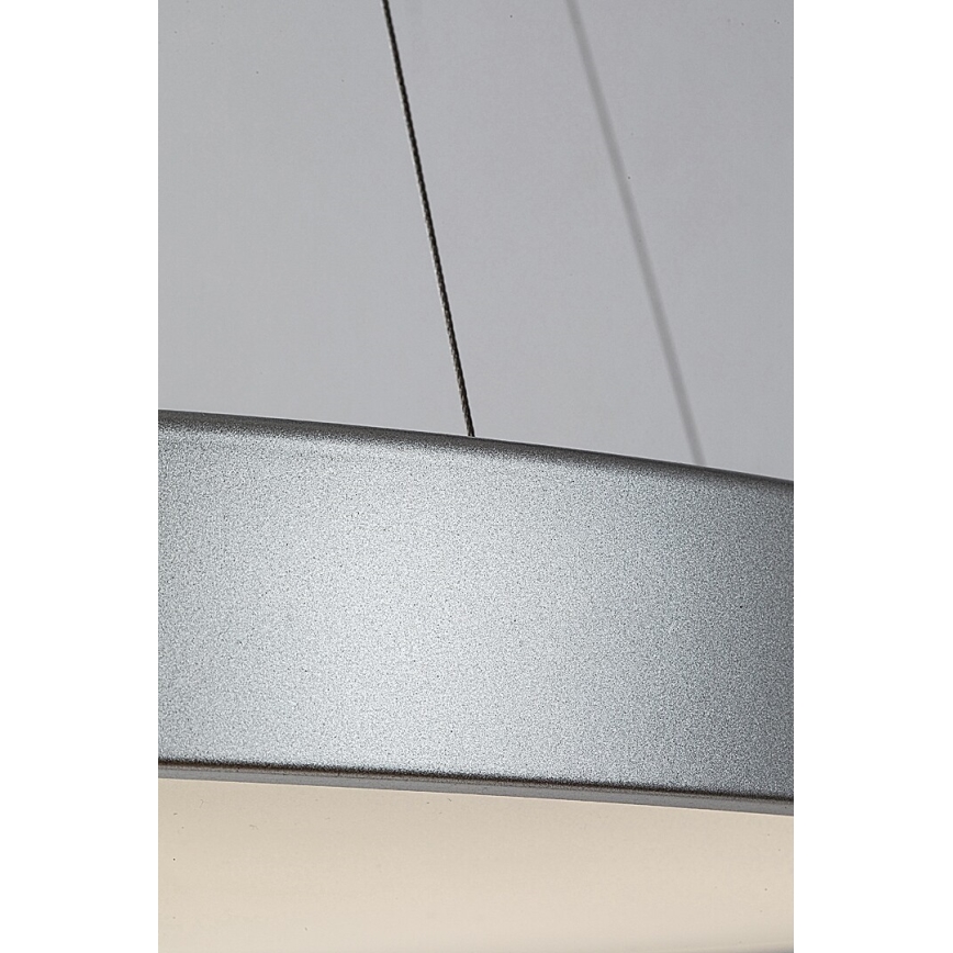 Rabalux - Lustre LED regulável em cabo LED/60W/230V prata 3000-6000K + comando à distância