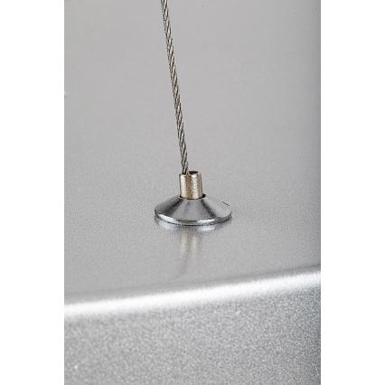 Rabalux - Lustre LED regulável em cabo LED/60W/230V prata 3000-6000K + comando à distância