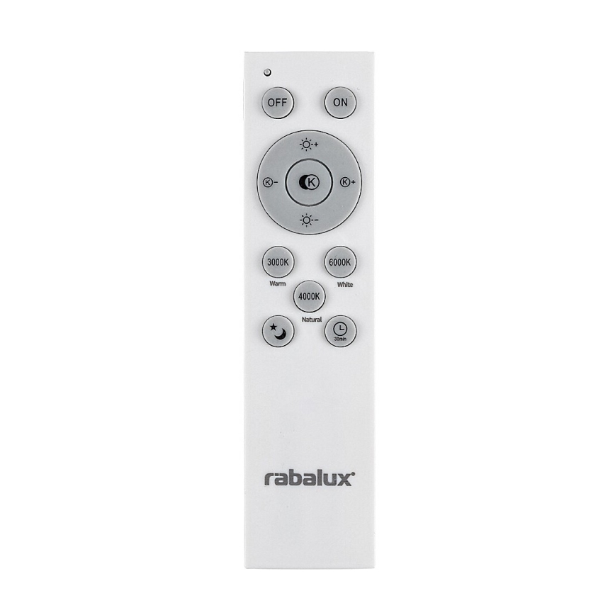 Rabalux - Lustre LED regulável em cabo LED/60W/230V prata 3000-6000K + comando à distância