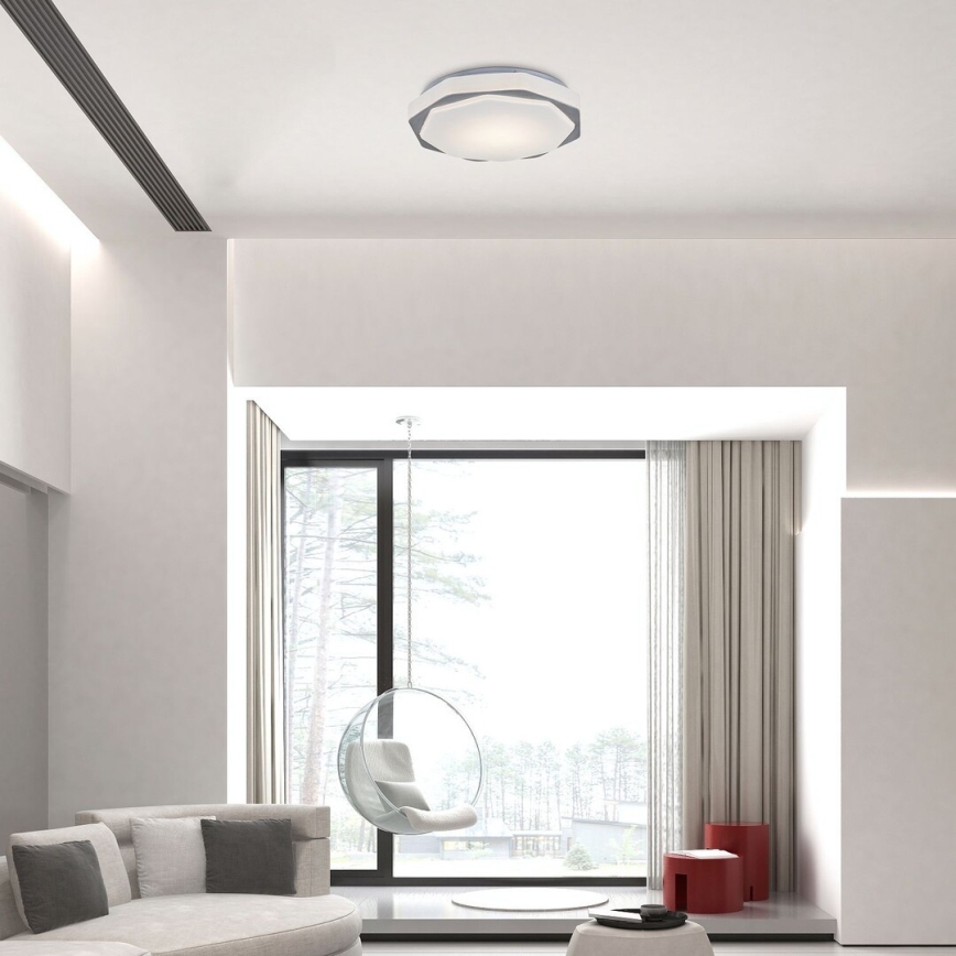 Rabalux - Luminária de teto LED dimerizável LED/18W/230V 3000K/4000K/6000K diâmetro 37 cm + controlo remoto