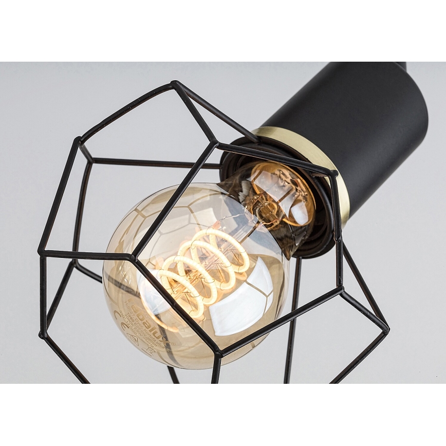 Rabalux - Foco 3xE27/40W/230V preto