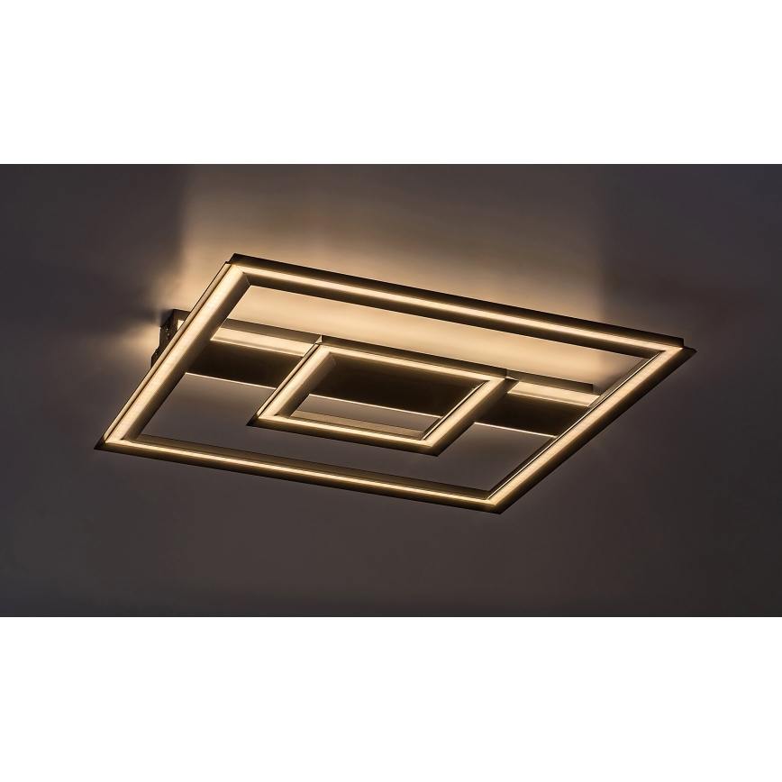 Rabalux - Candeeiro de tecto LED LED/48W/230V 3000K preto 48,5x48,5 cm