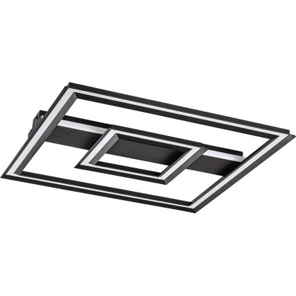 Rabalux - Candeeiro de tecto LED LED/48W/230V 3000K preto 48,5x48,5 cm
