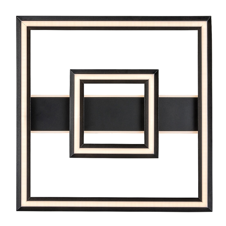 Rabalux - Candeeiro de tecto LED LED/48W/230V 3000K preto 48,5x48,5 cm