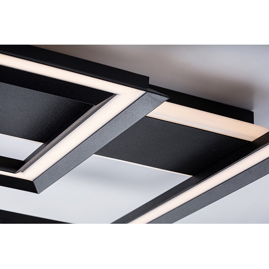 Rabalux - Candeeiro de tecto LED LED/48W/230V 3000K preto 48,5x48,5 cm
