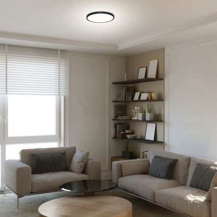 Rabalux - Iluminação de teto LED LED/24W/230V 4000K diâmetro 30 cm preto