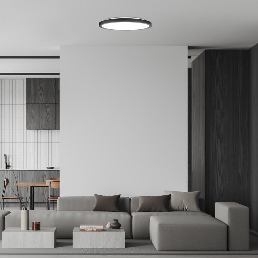 Rabalux - Plafon LED LED/36W/230V 3000/4000/6000K diâmetro 40 cm preto