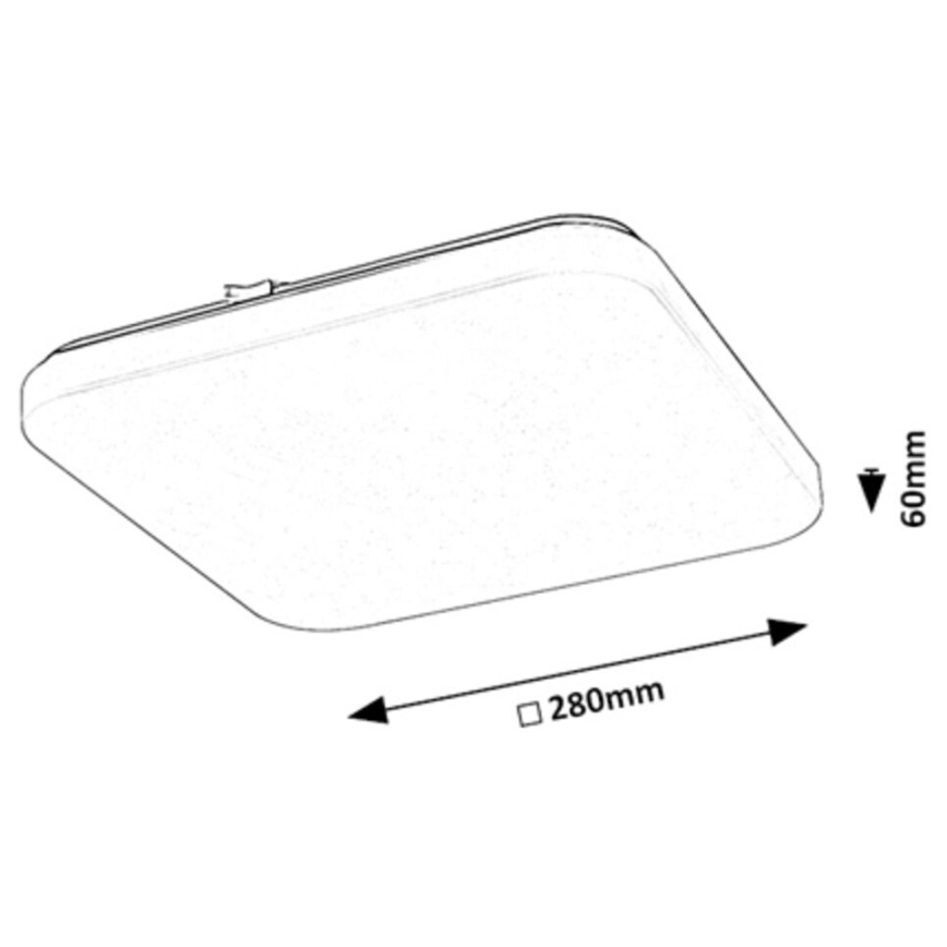 Rabalux - Luminária de Teto LED/12W/230V 3000K 28x28 cm