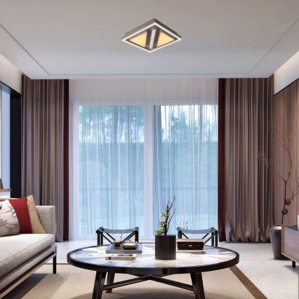 Rabalux - Candeeiro de tecto LED dimável LED/73W/230V 40x40 cm + comando à distância