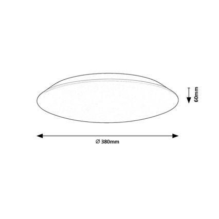 Rabalux - Luminária de Teto LED/24W/230V 4000K Ø 38 cm