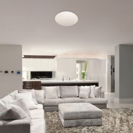 Rabalux - Luminária de Teto LED com Sensor LED/24W/230V IP44 4000K diâmetro 38 cm