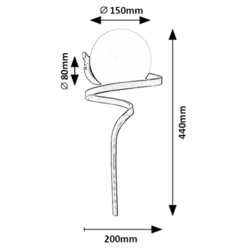 Rabalux - Iluminação de parede 1xE27/20W/230V