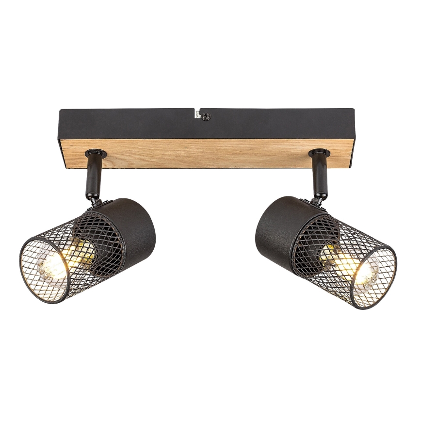 Rabalux - Foco 2xE14/40W/230V carvalho