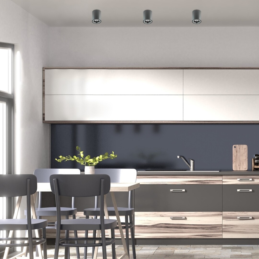 Rabalux - Foco 1xGU10/25W/230V redondo antracite