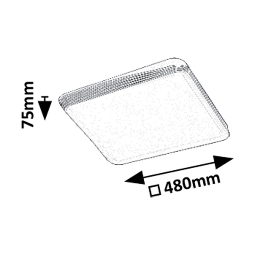 Rabalux - Candeeiro de tecto LED/40W/230V 3000K 48x48 cm